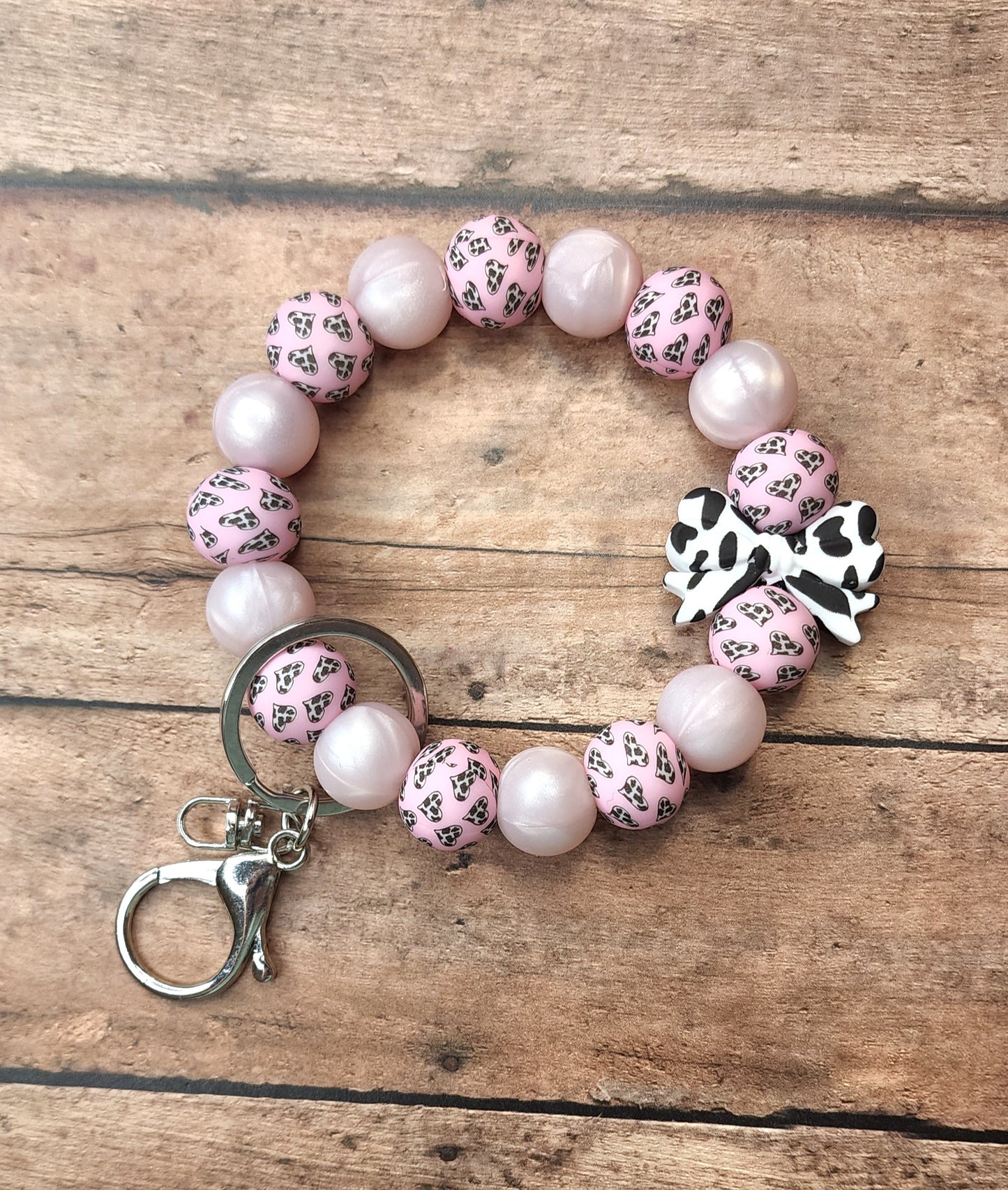 Cow Hearts Wristlet