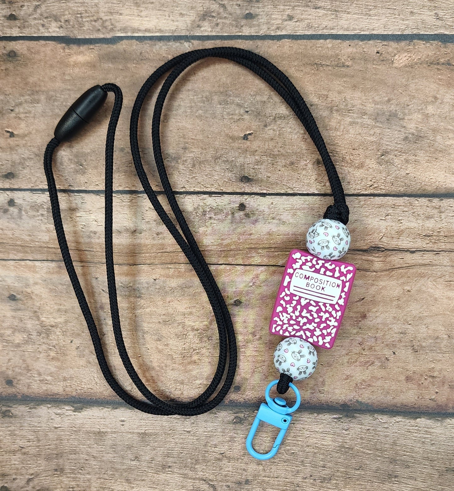 Bunny Composition Book Lanyard