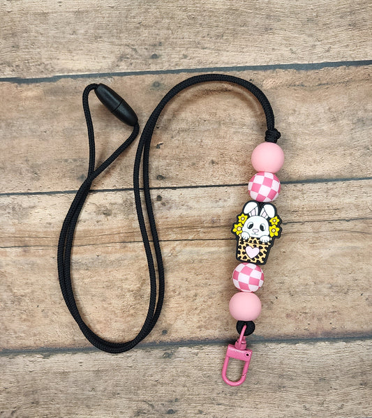 Leopard Bunny Lanyard