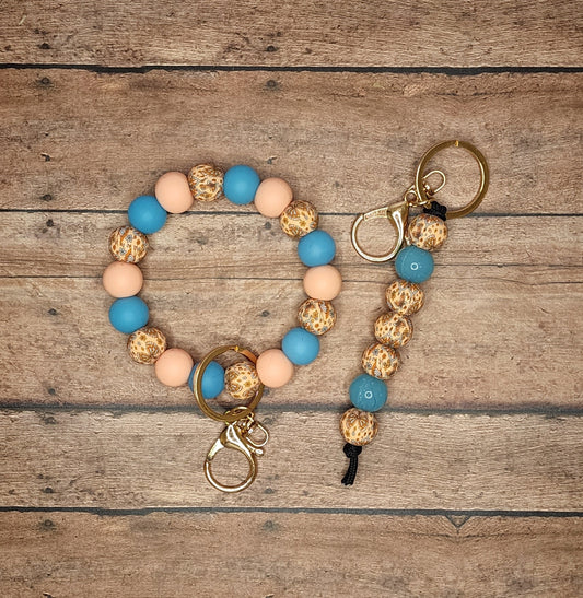 Wristlet+Keychain Monthly Subscription Box | Silicone Beaded Wristlet+Keychain Subscription | Read Description For Details