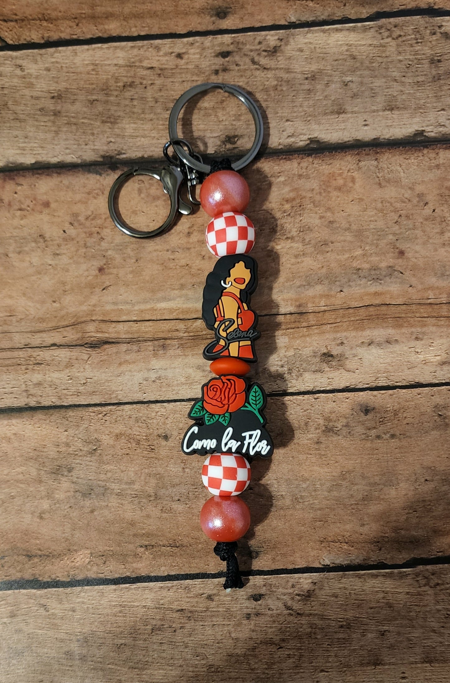 Selena Checker Keychain