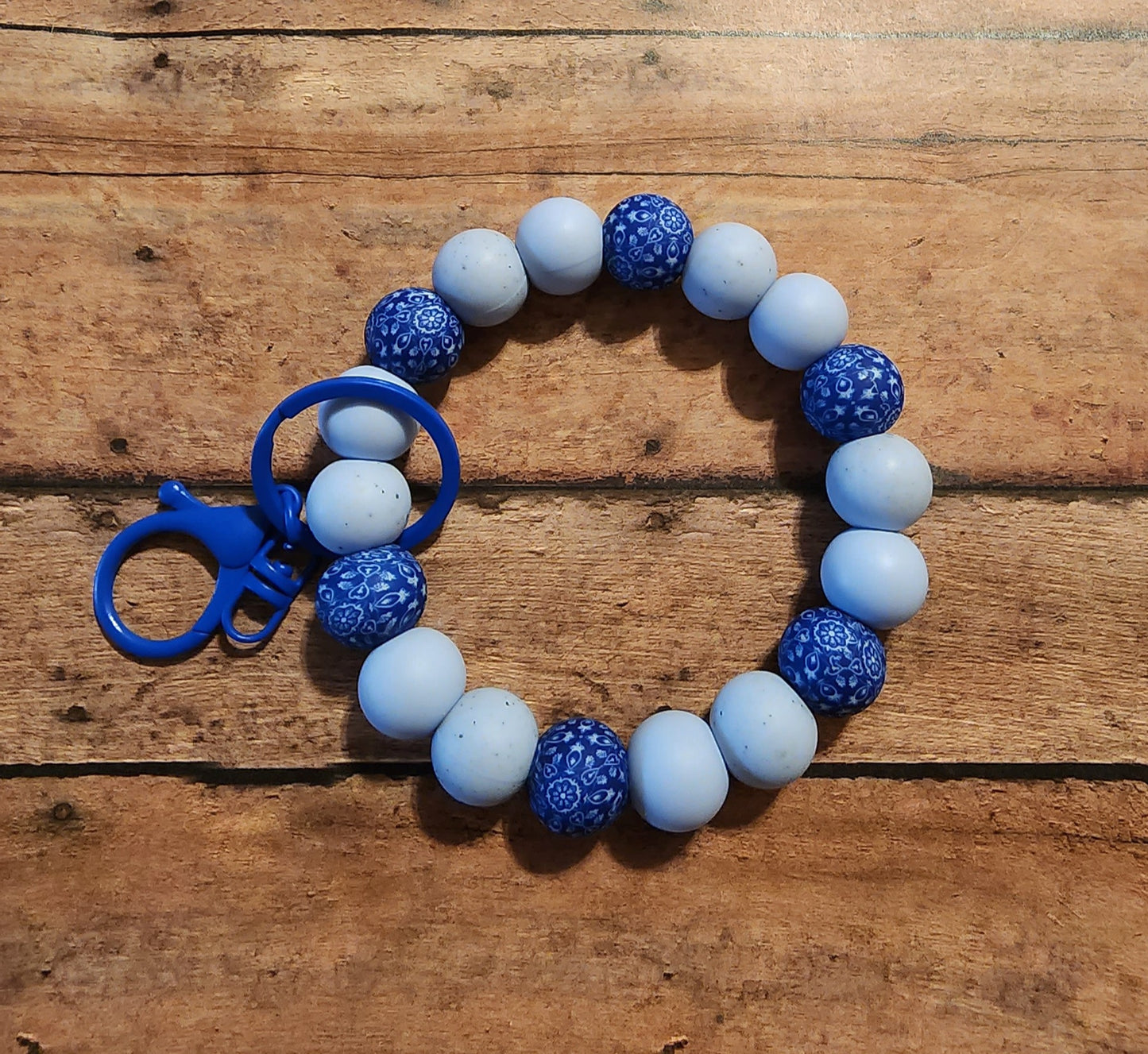 Fine China | Silicone Beaded Wristlet Keychain