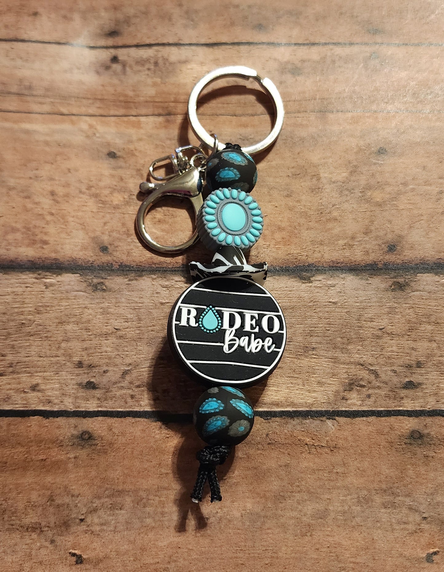 Rodeo Babe | Silicone Beaded Mini Keychain