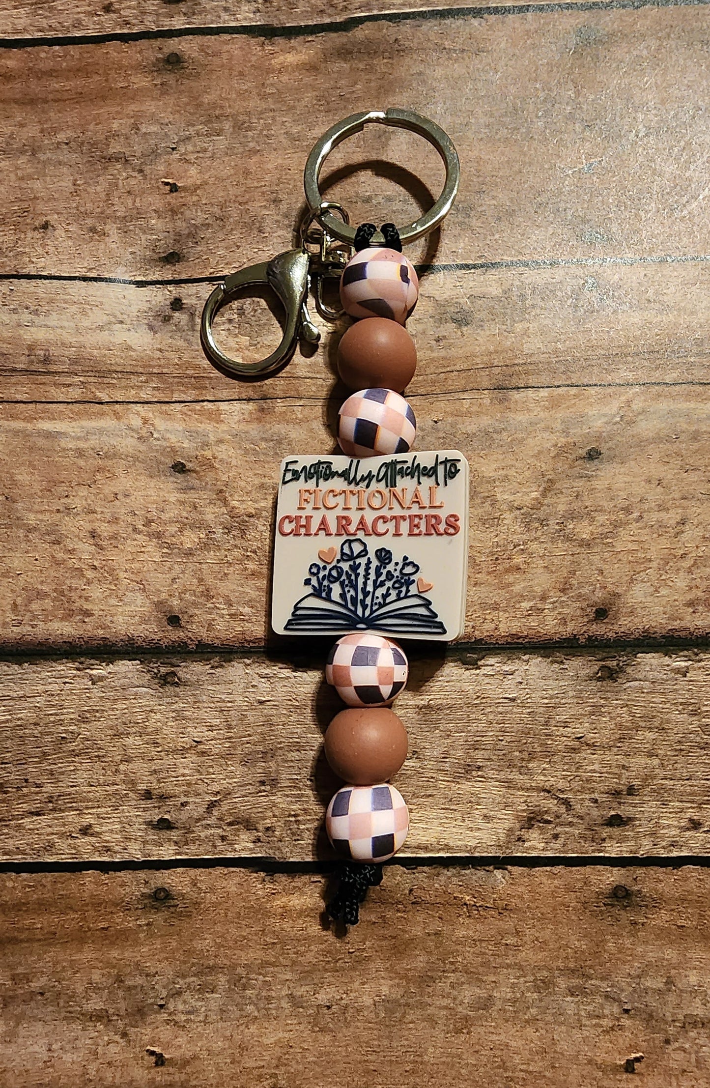 Emotionally Attached to Fictional Characters | Silicone Beaded Keychain
