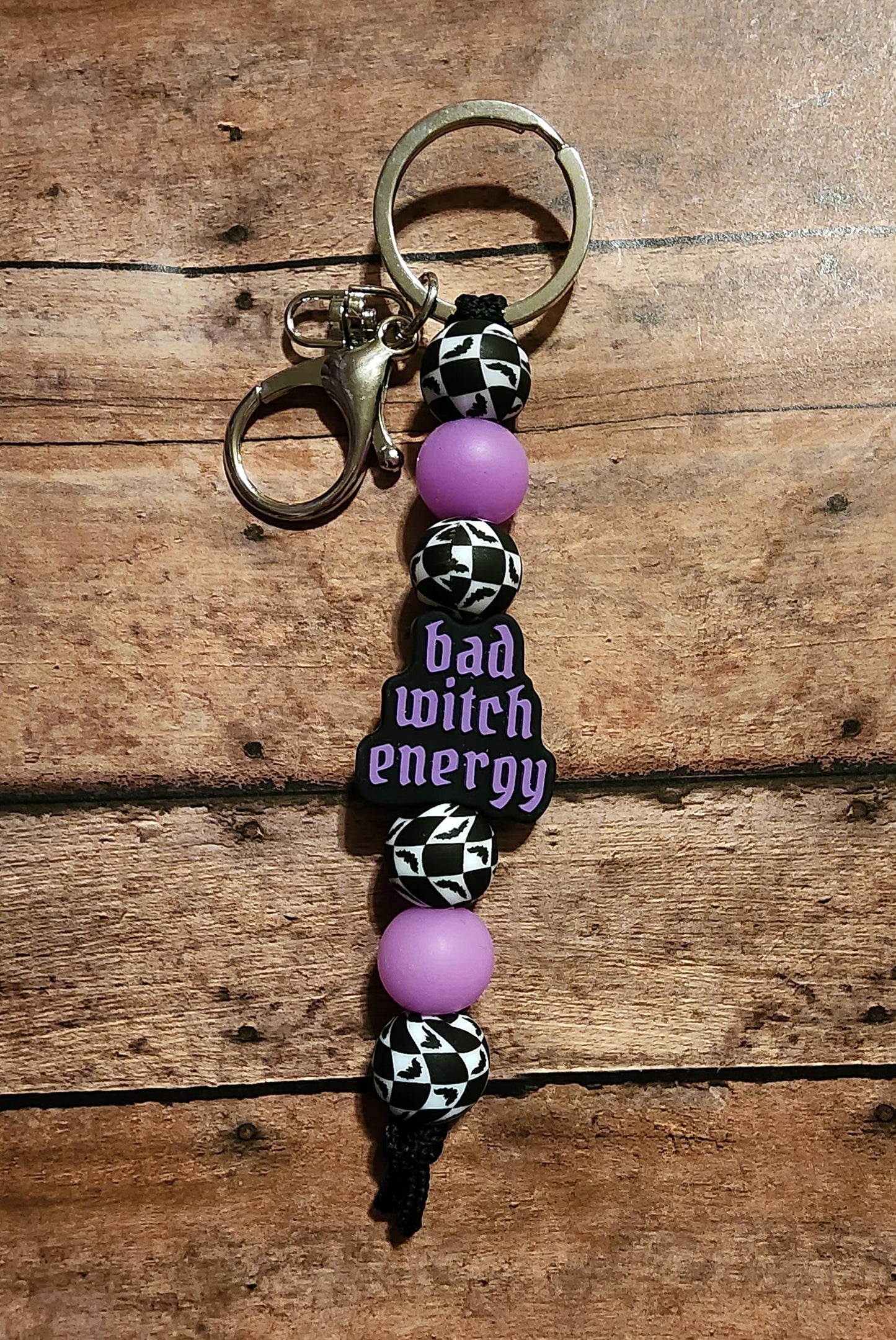 Bad Witch Energy | Silicone Beaded Keychain