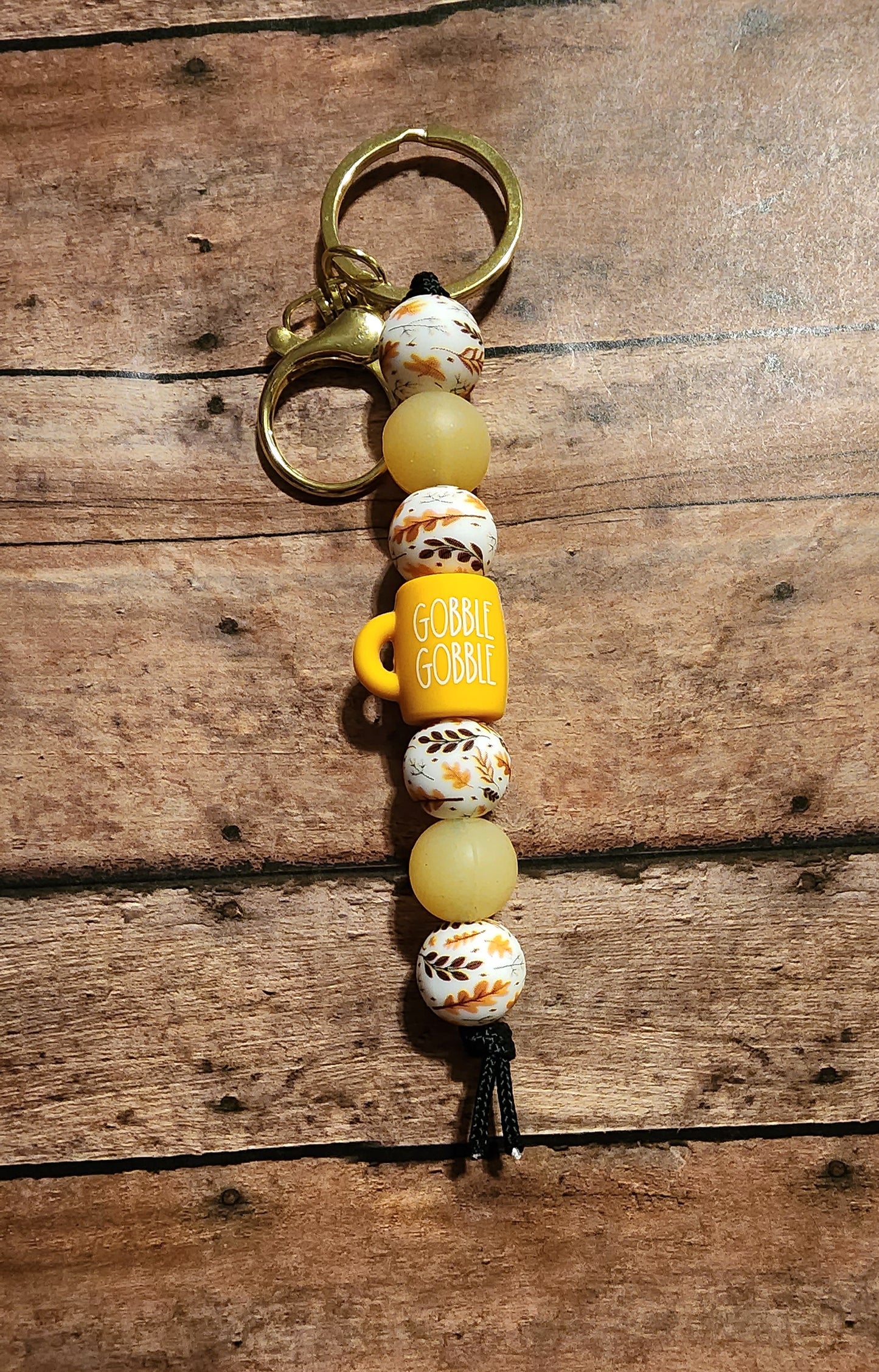 Gobble Gobble Mug | Silicone Beaded Keychain