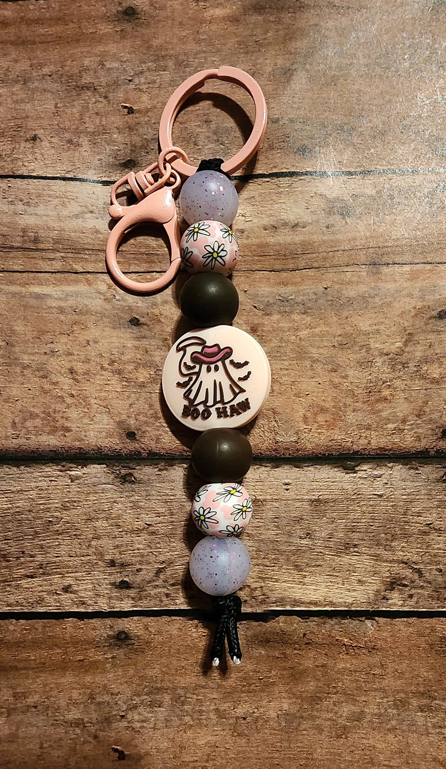 Boo Haw | Silicone Beaded Keychain