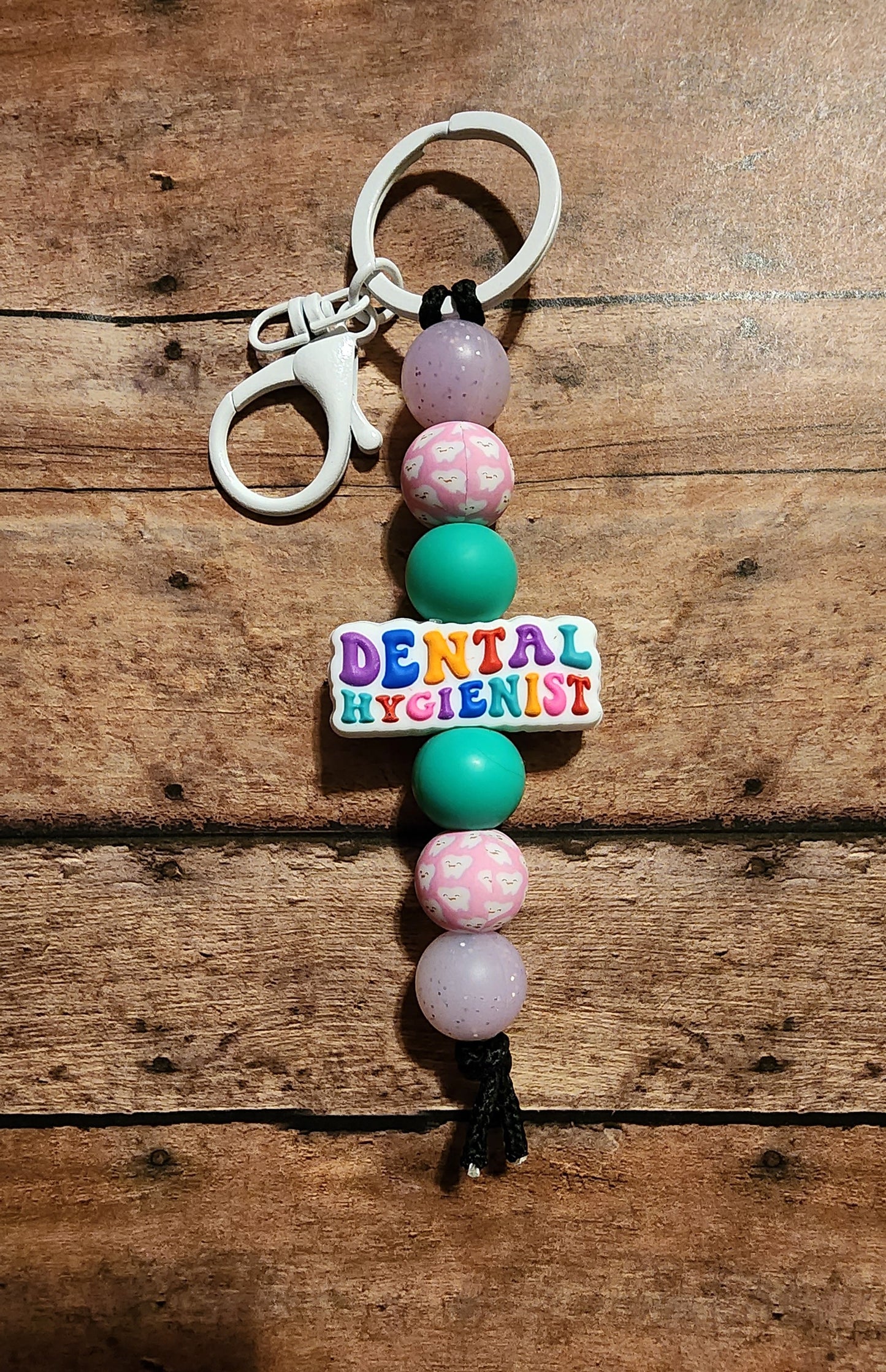 Dental Hygienist | Silicone Beaded Keychain