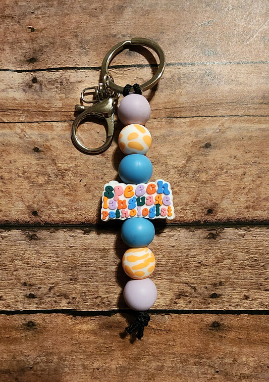 Speech Language Pathologist | Silicone Beaded Keychain