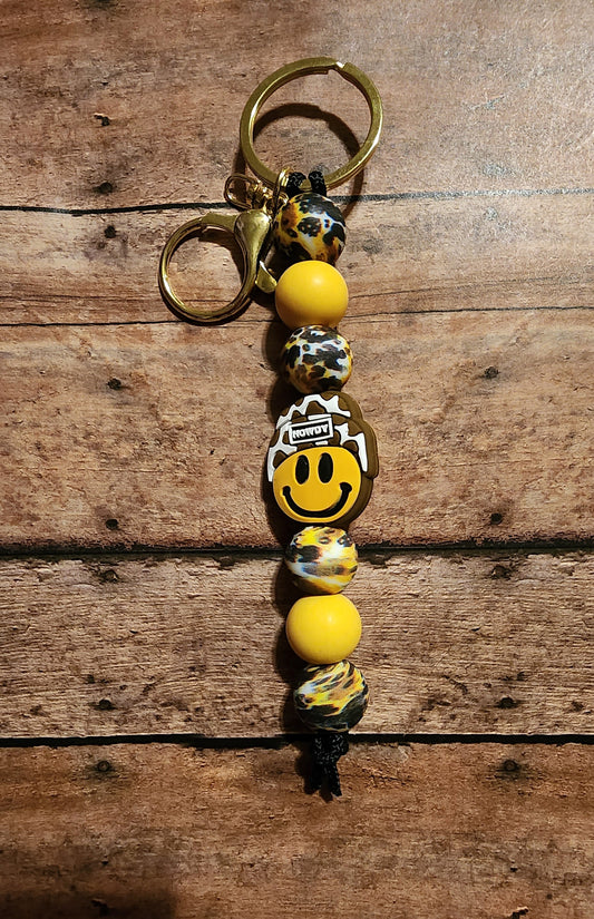 Howdy Smiles | Silicone Beaded Keychain