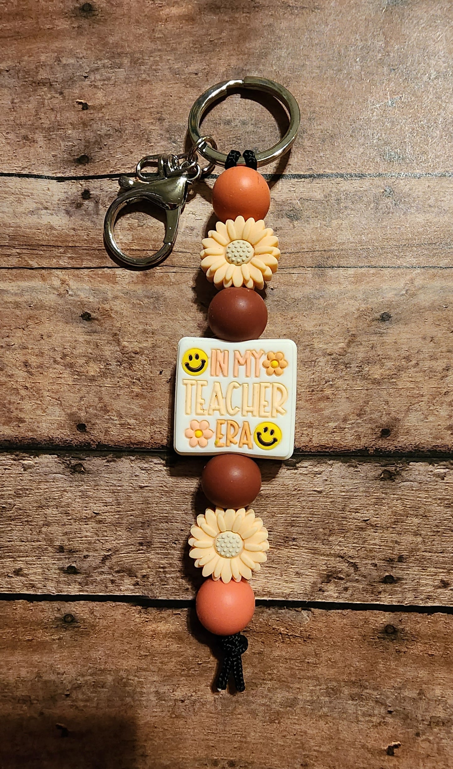 In My Teacher Era | Silicone Beaded Keychain