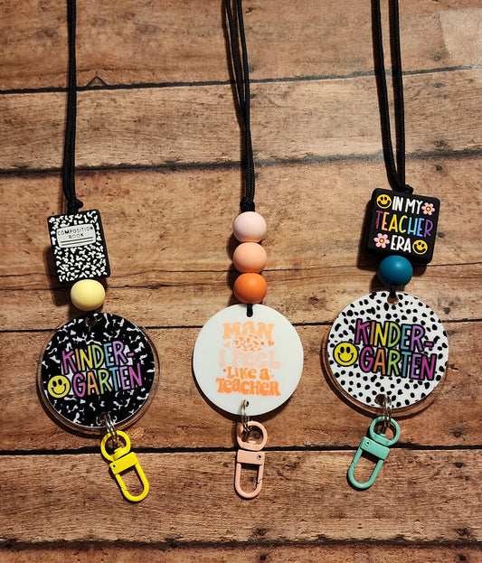 Silicone Beaded Lanyards