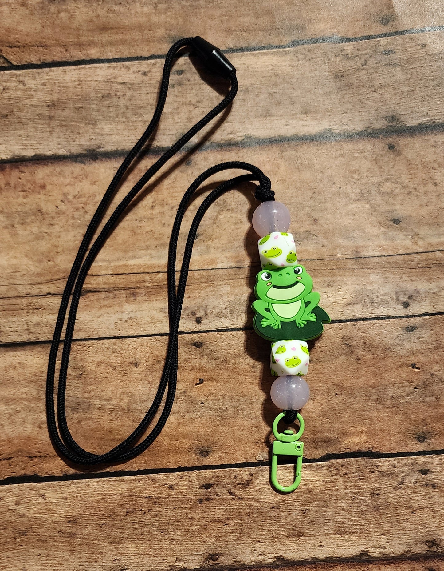 Froggy | Silicone Beaded Lanyard