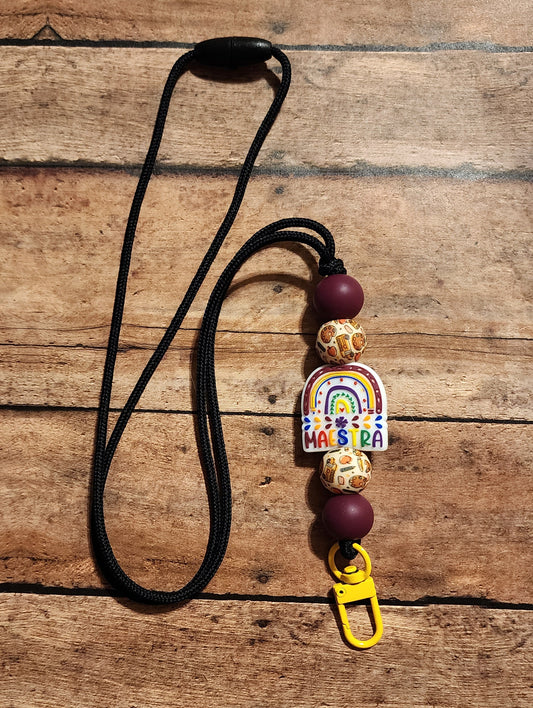Maestra | Silicone Beaded Lanyard