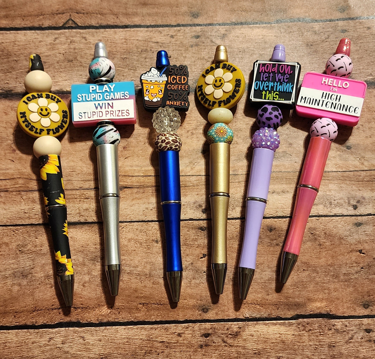 Funny & Sassy | Silicone Beaded Pens