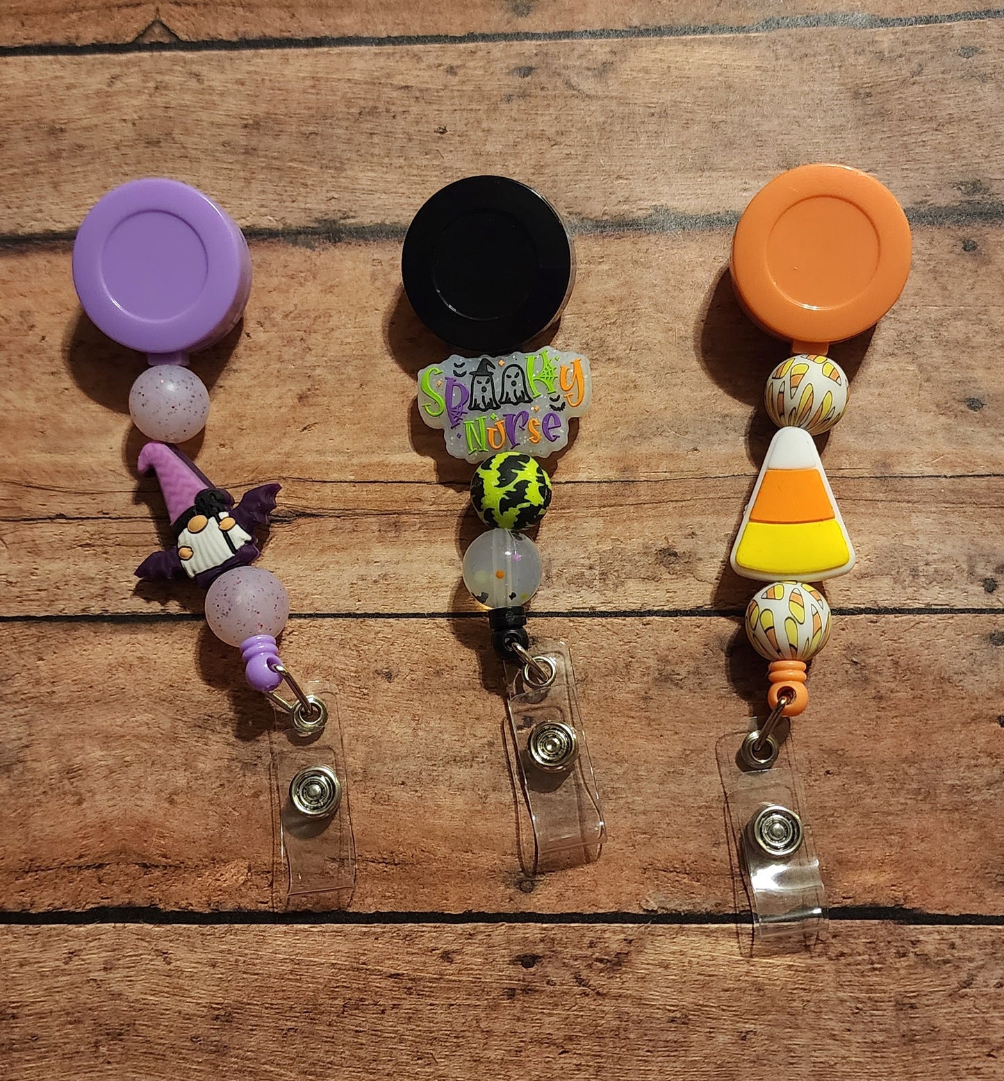 Halloween | Silicone Beaded Badge Reel
