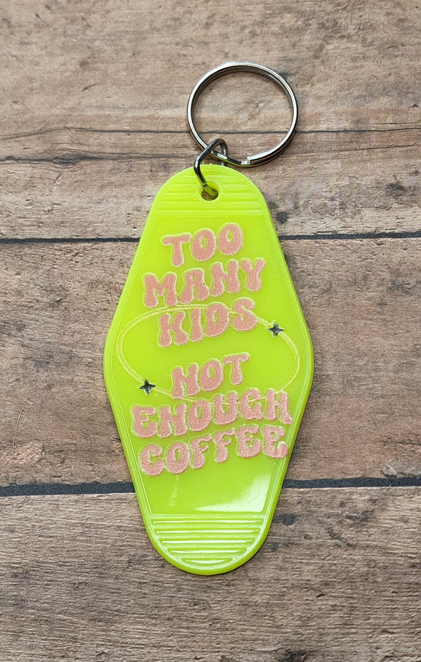 Not Enough Coffee Motel Key Tag