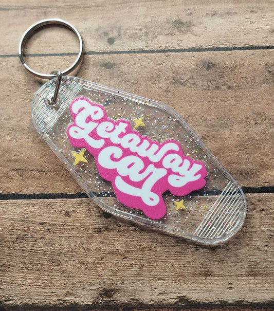 Getaway Car Motel Key Tag