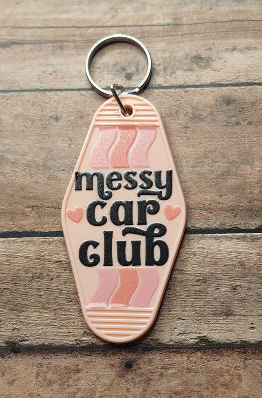 Messy Car Club Motel Key Tag