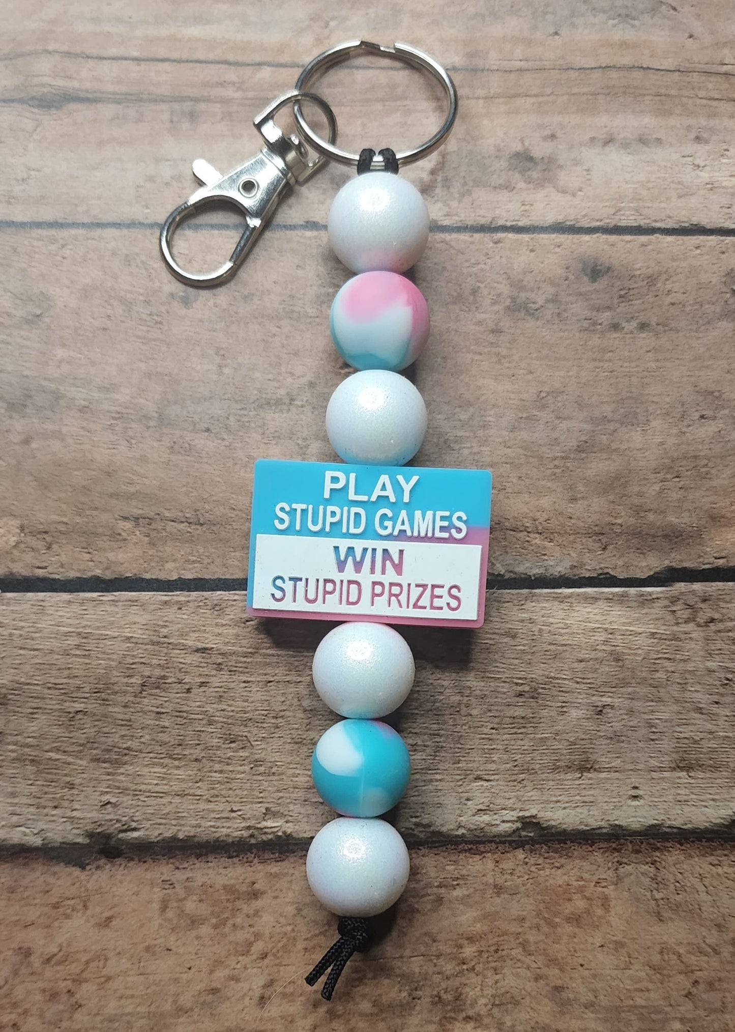 Play Stupid Games Keychain