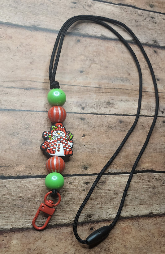 Snowman Lanyard