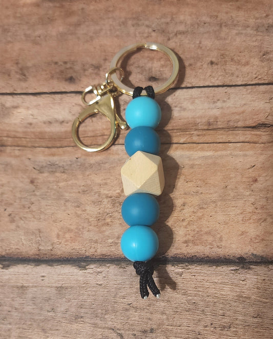 Shades of Turquoise Mini Keychain