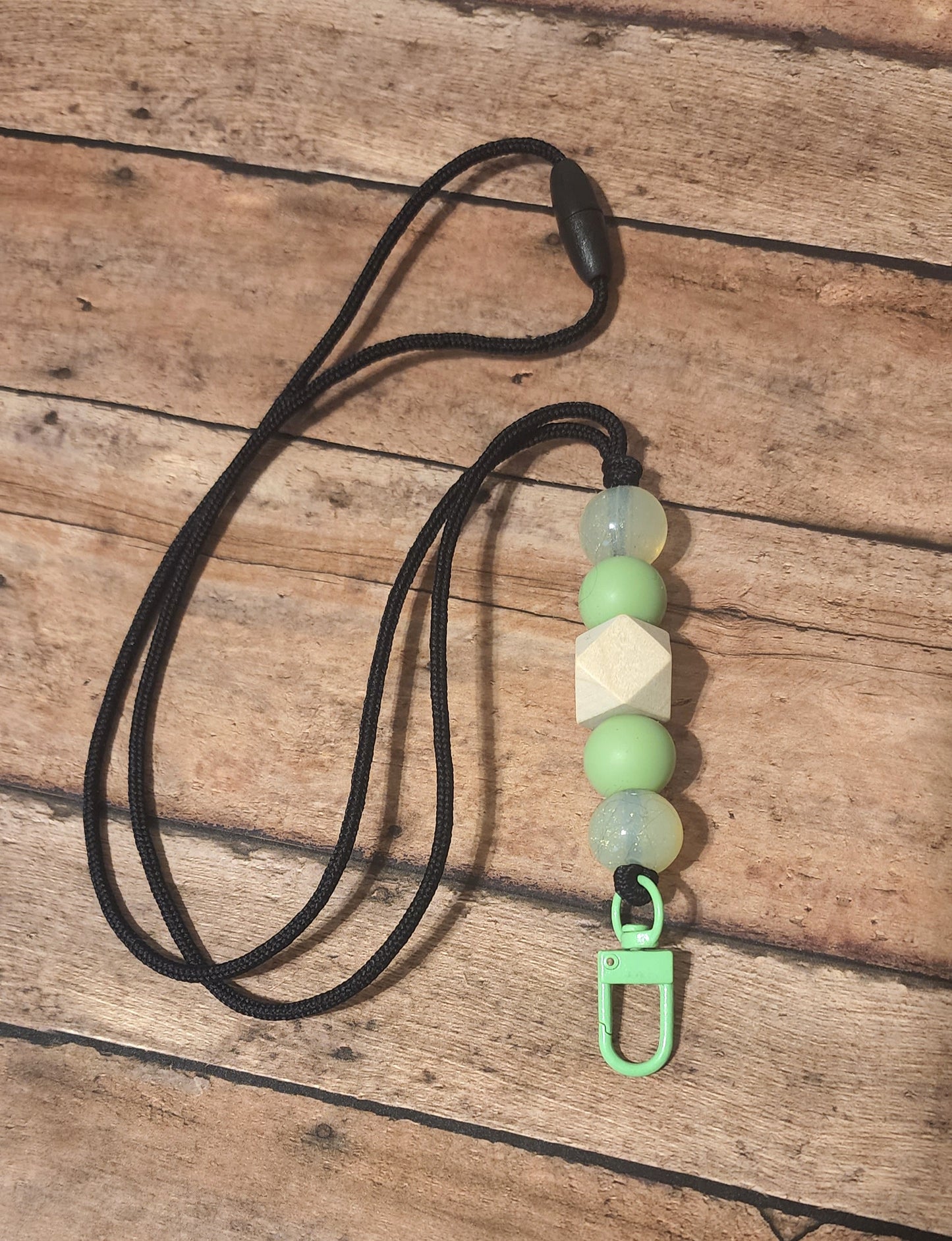 Green Glitter Lanyard