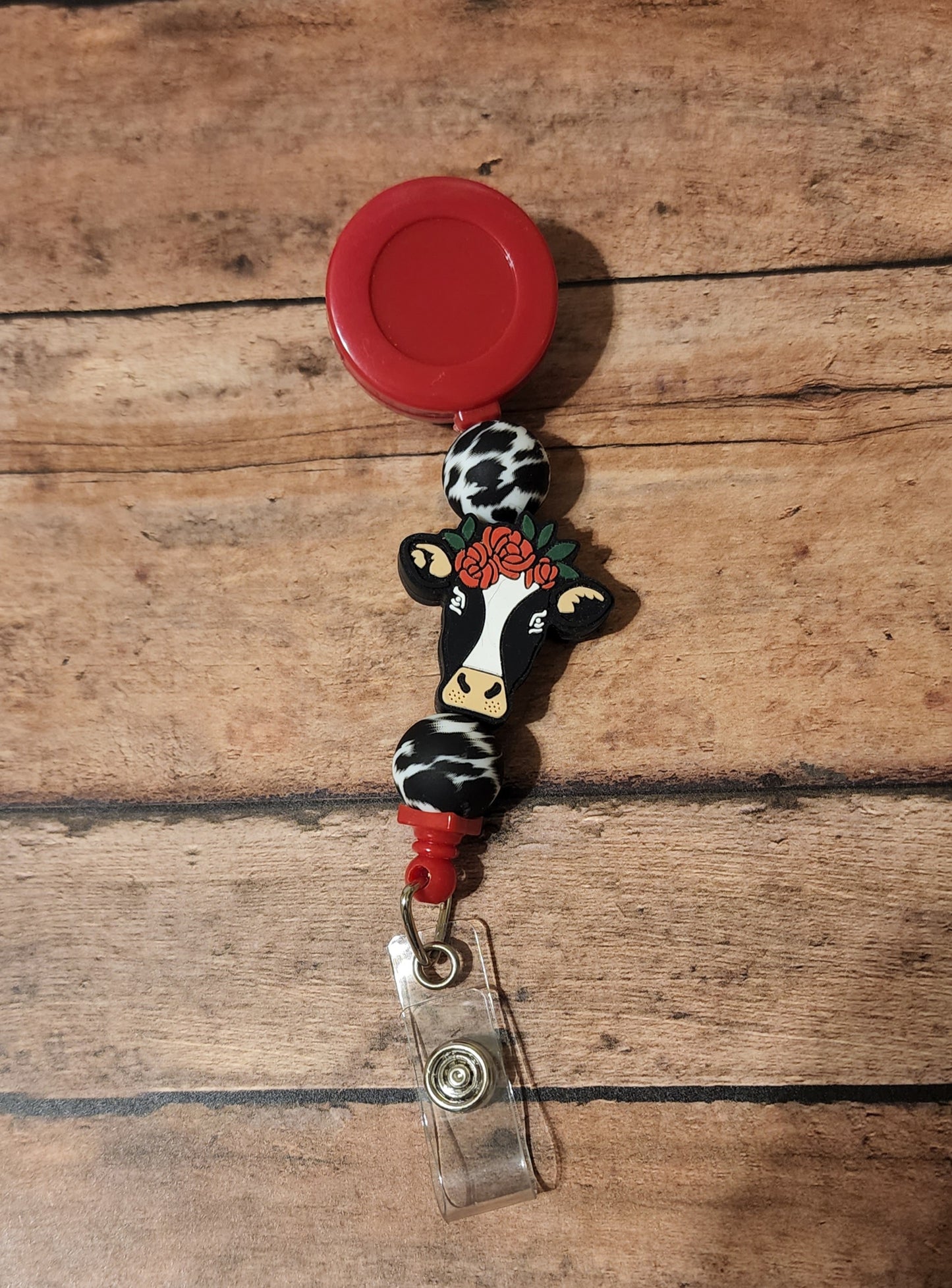 Rosie Cow Badge Reel