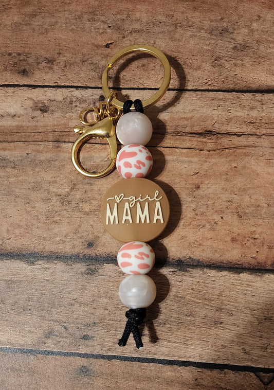 Girl Mama Cow Mini keychain