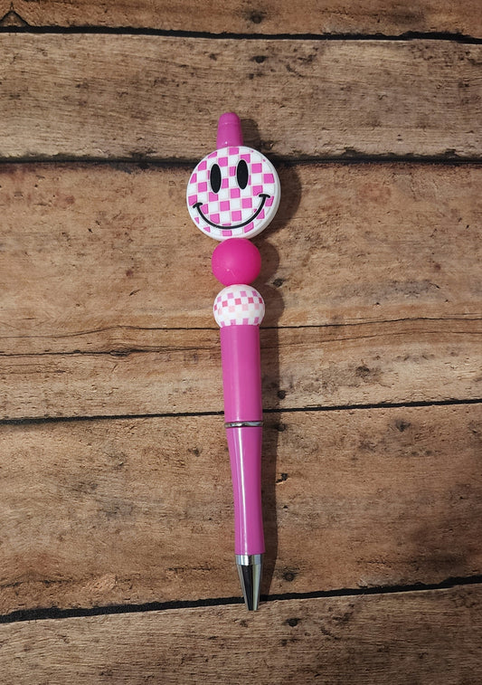 Checker Smiley Pen