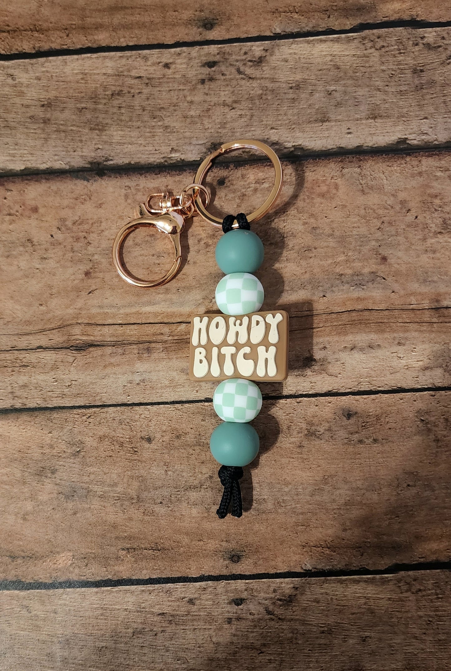 Howdy Bitch Checker Mini Keychain