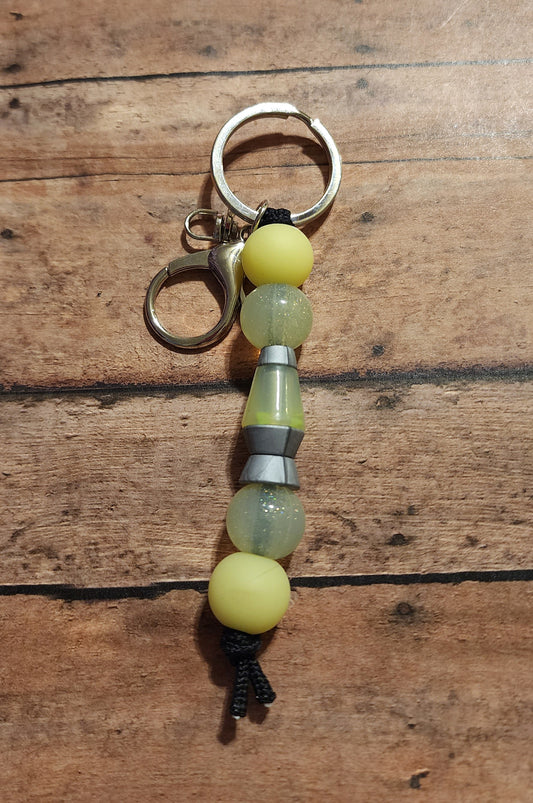 Lava Lamp | Glow-in-the-Dark Silicone Beaded Mini Keychain