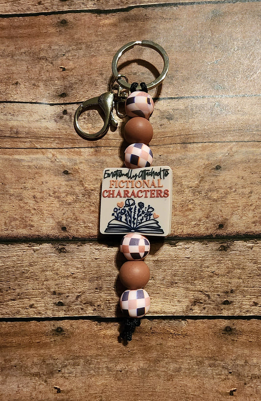 Emotionally Attached to Fictional Characters | Silicone Beaded Keychain