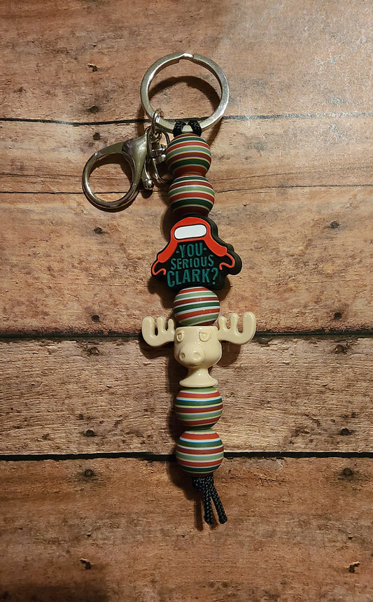 You Serious Clark? | Silicone Beaded Keychain