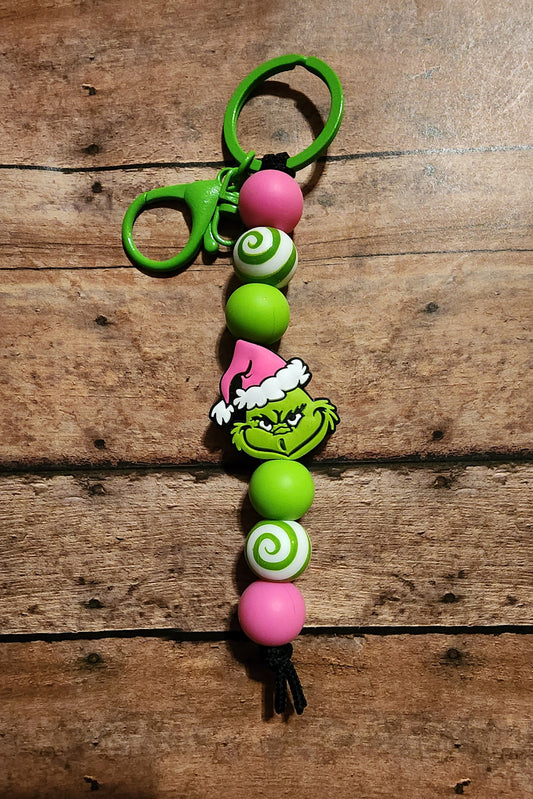 Mr. Grumpy | Silicone Beaded Keychain