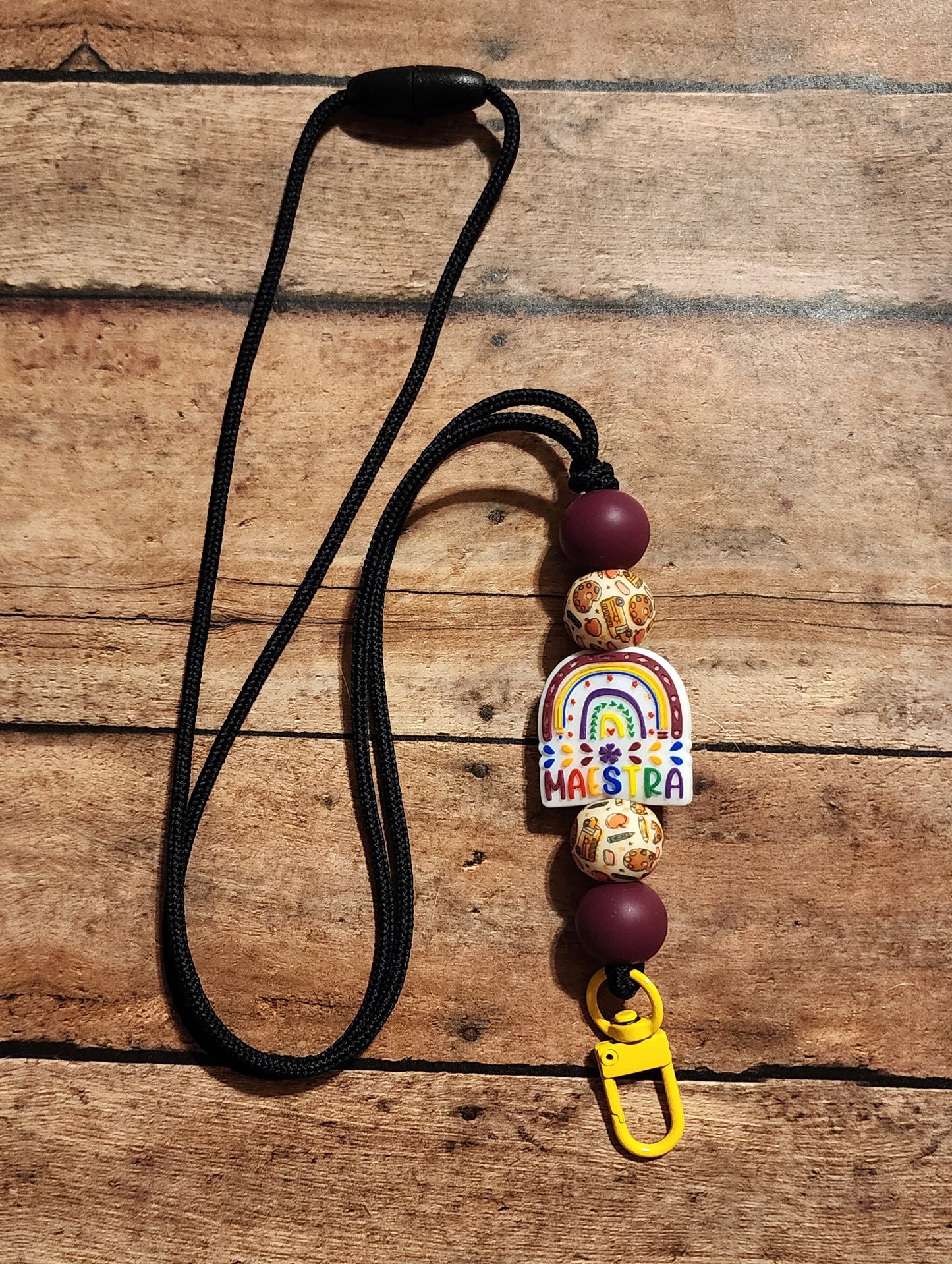 Maestra | Silicone Beaded Lanyard