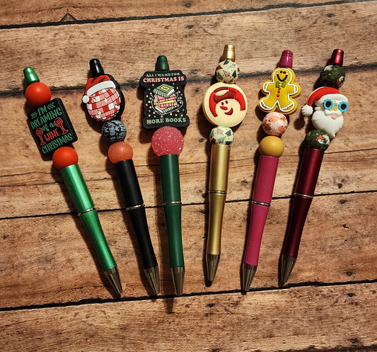 Christmas | Silicone Beaded Pens