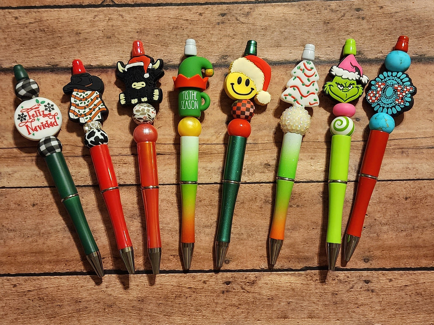 Christmas | Silicone Beaded Pens