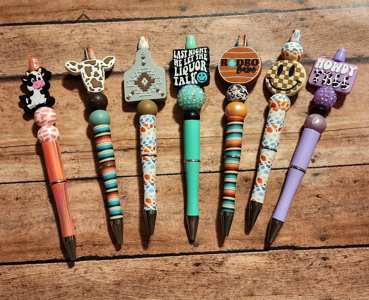Western | Silicone Beaded Pens