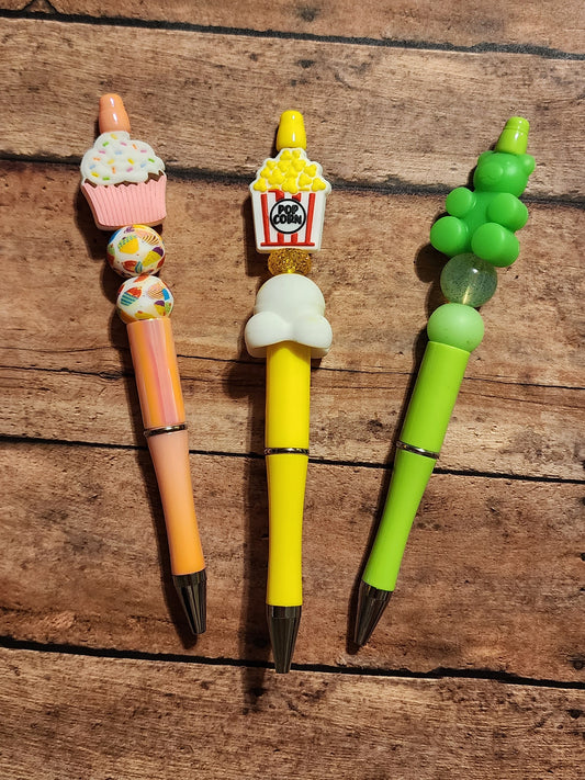 Snacks | Silicone Beaded Pens