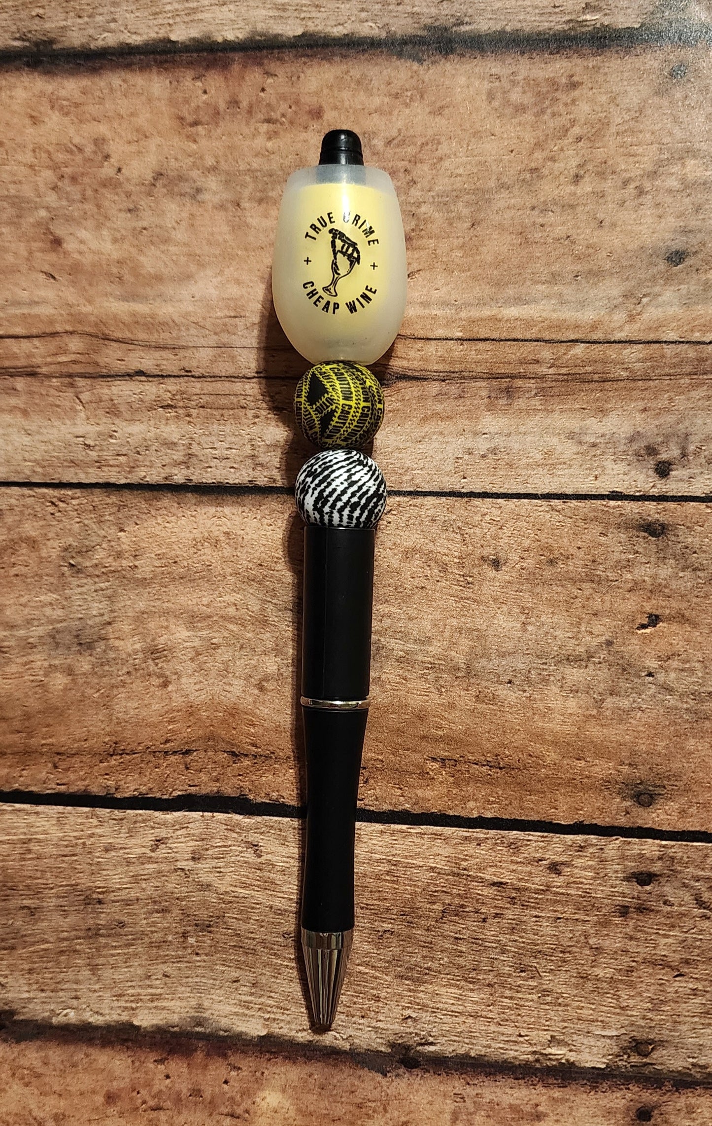 True Crime & Cheap Wine | Silicone Beaded Pen