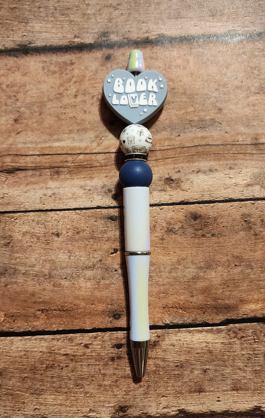 Book Lover | Silicone Beaded Pen