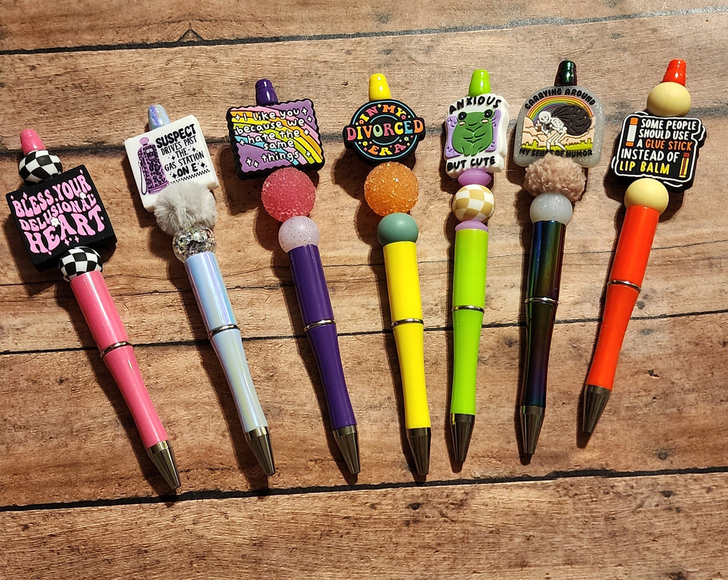 Funny & Sassy | Silicone Beaded Pens