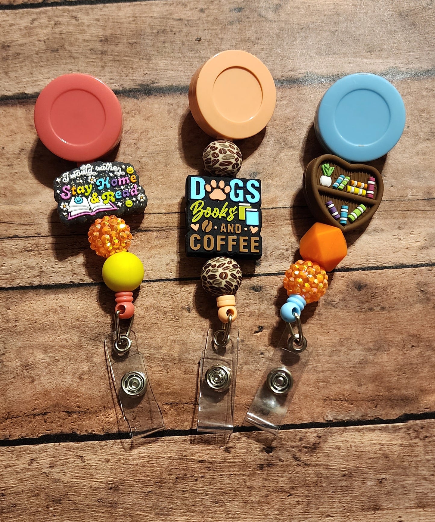 Bookish | Silicone Beaded Badge Reel