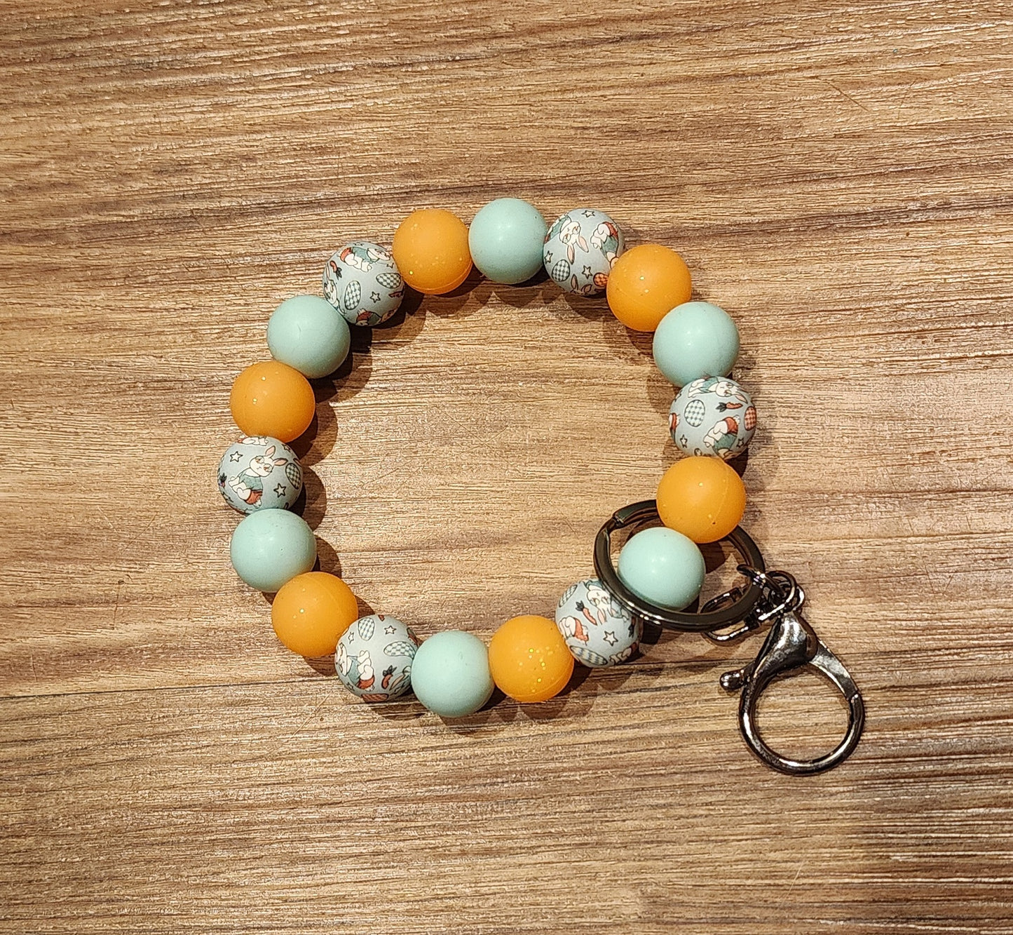 Rad Bunny | Silicone Beaded Wristlet