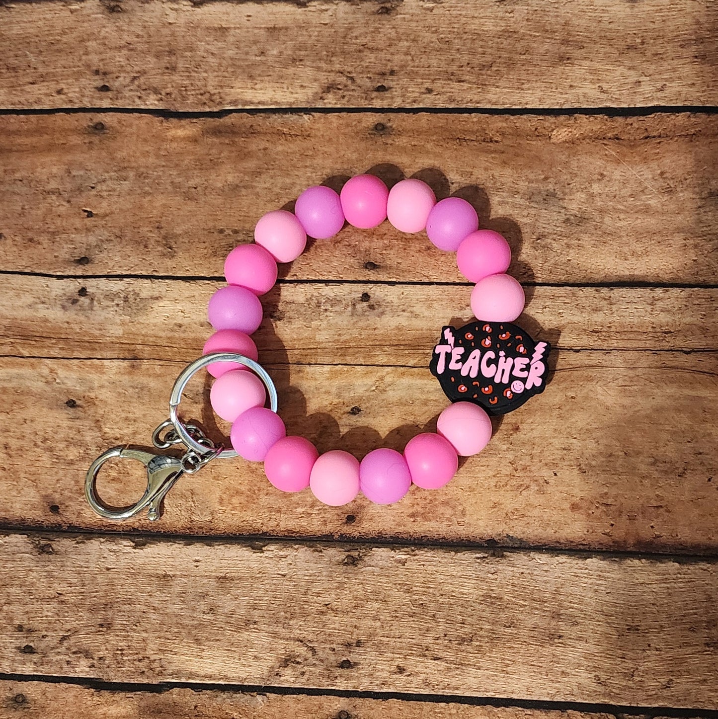 Glow Teacher | Silicone Beaded Wristlet