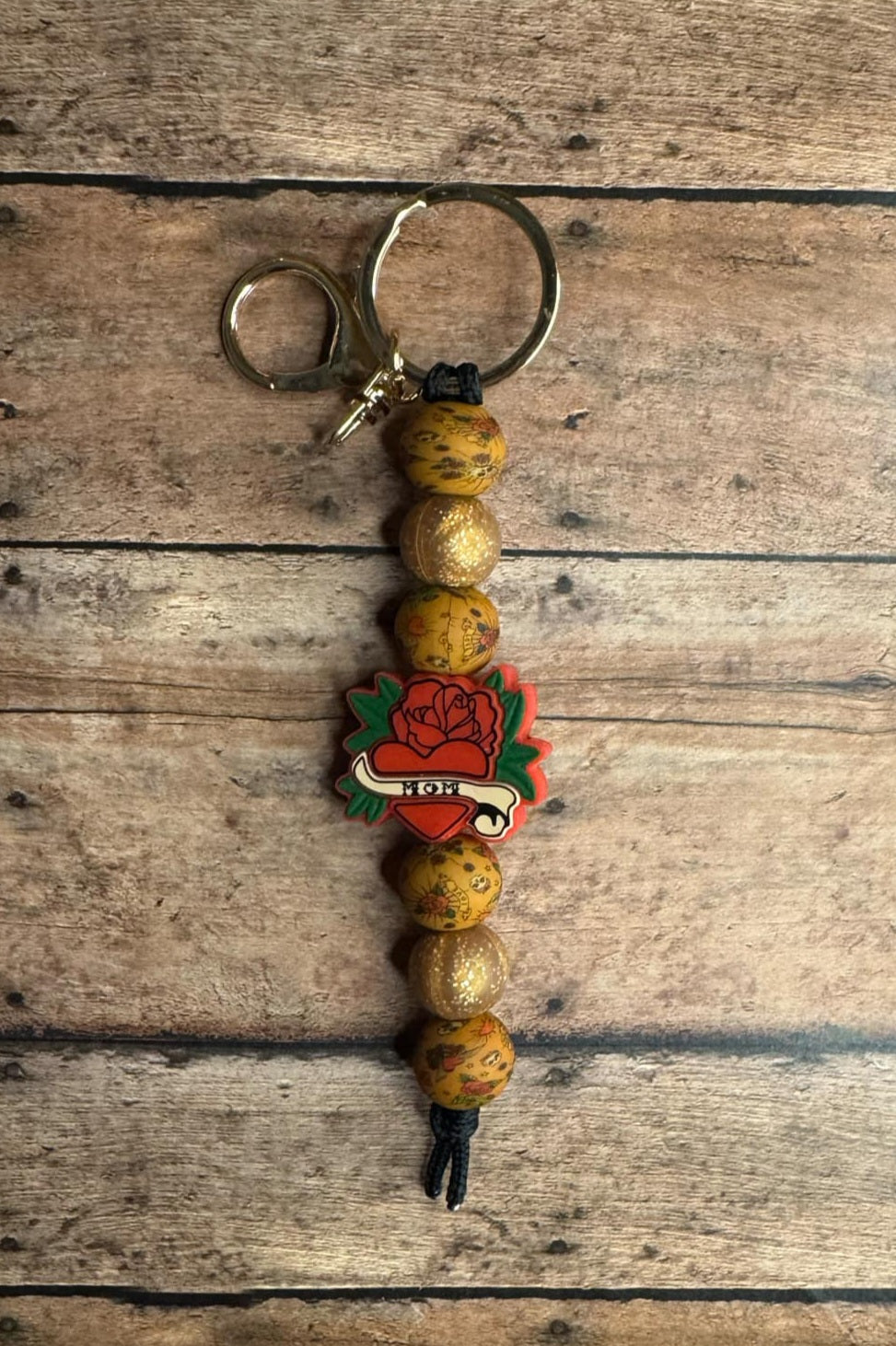 Mom Tattoo Keychain