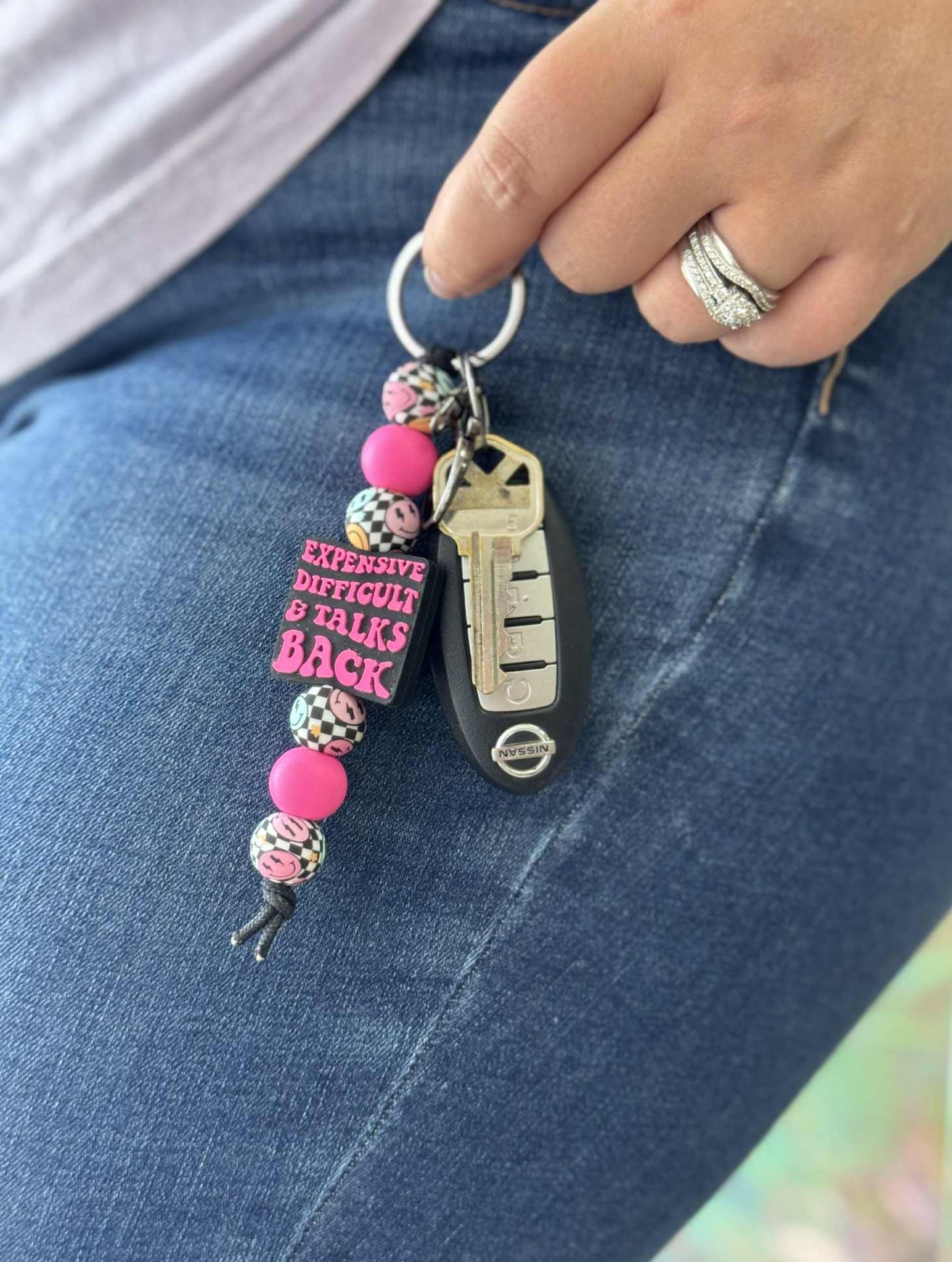 In My Teacher Era | Silicone Beaded Keychain