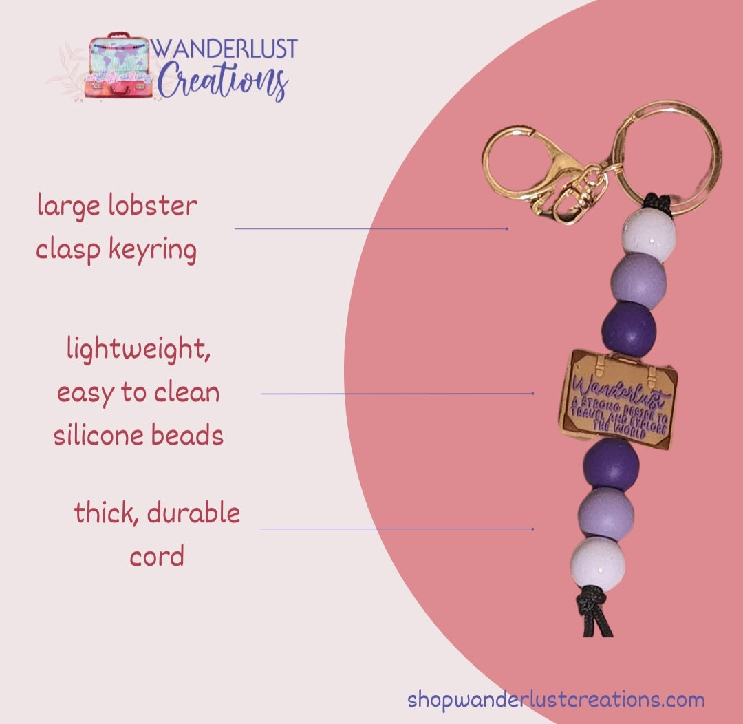 Don't Blame Me For Your Dumb Ass Decisions | Silicone Beaded Keychain