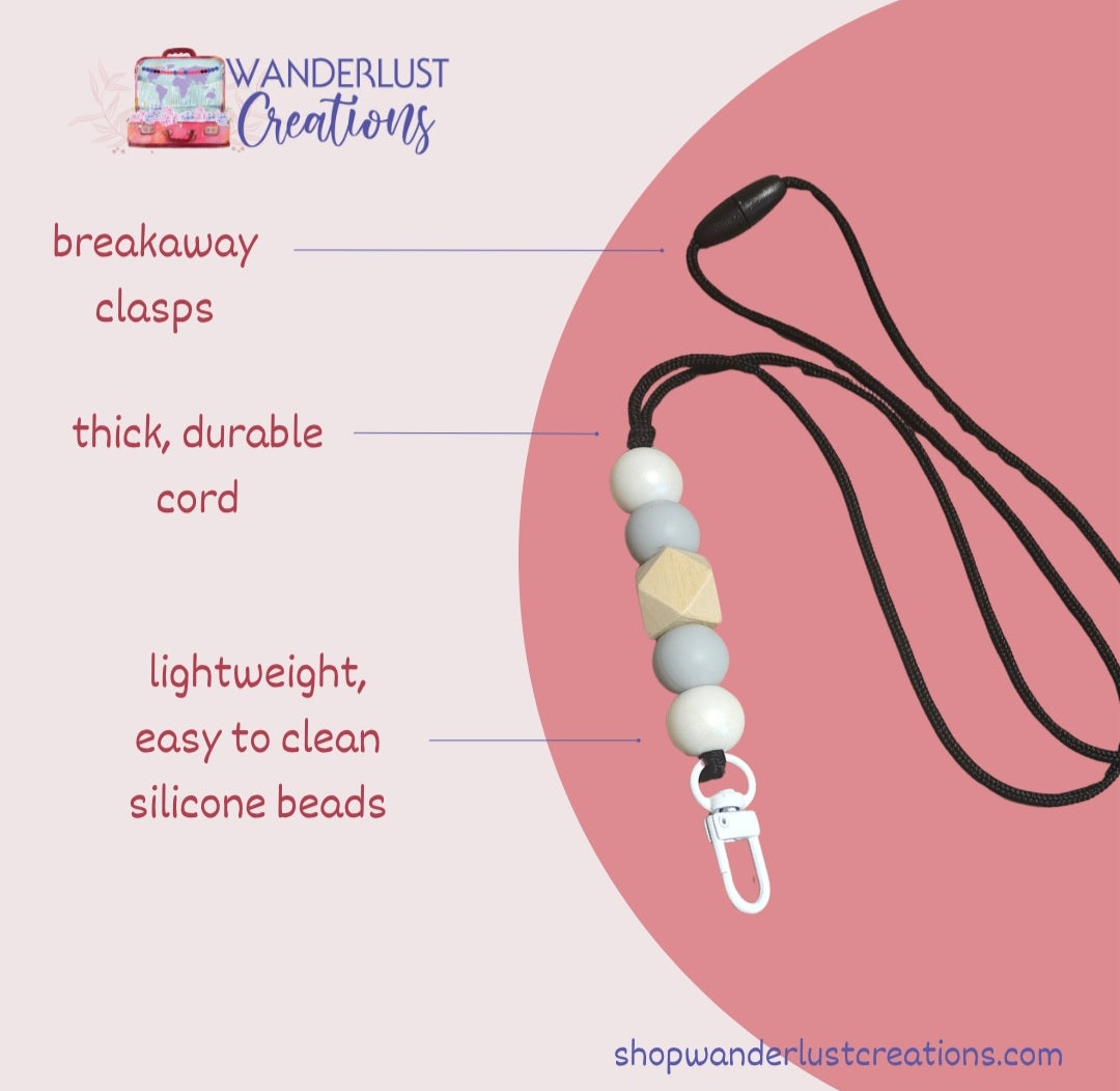 In My Diag Era | Silicone Beaded Lanyard